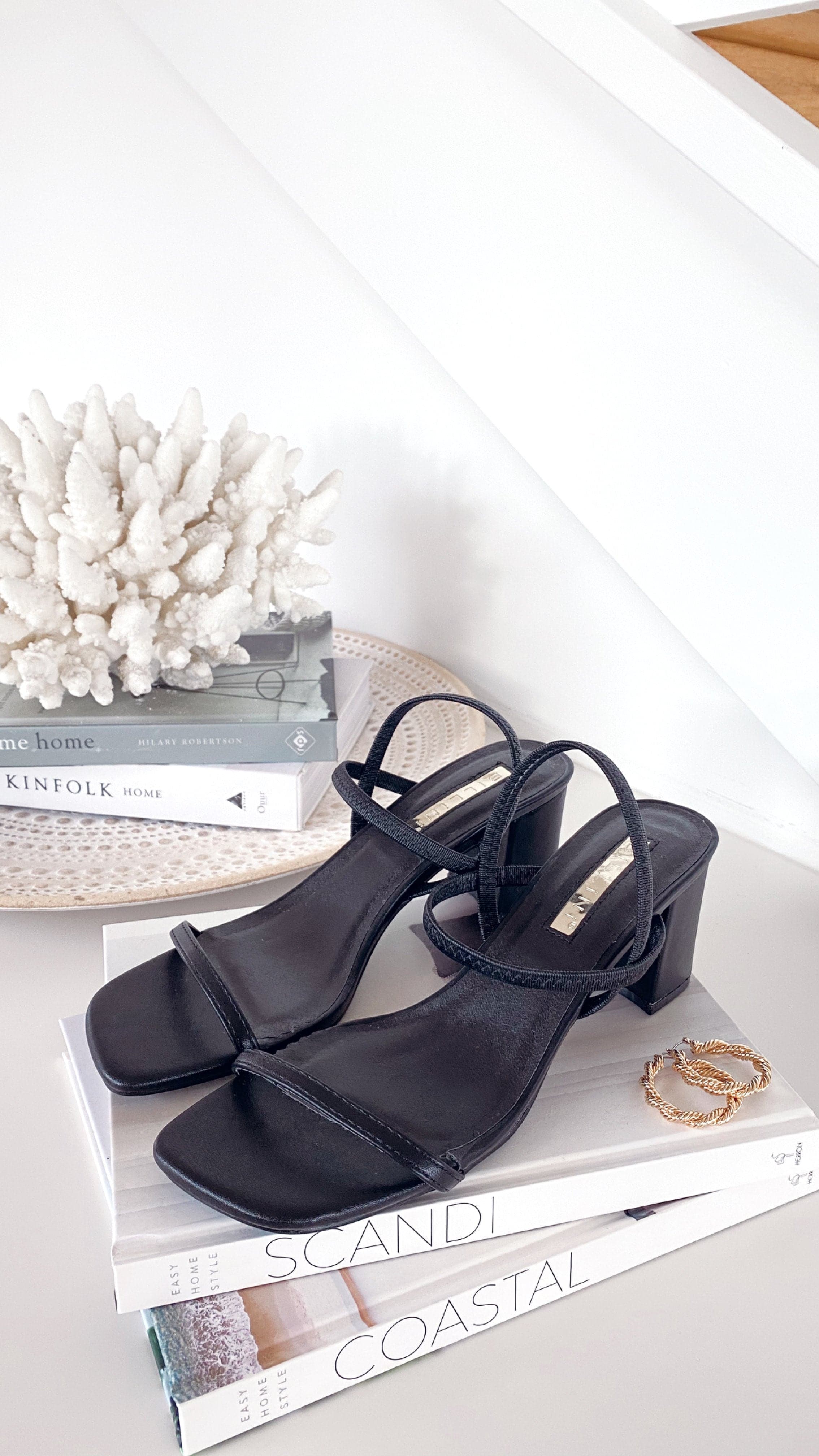 Balton Mule Heels for Women - Comfortable Black Block Heel Slides - Perfect for Office, Party & Casual Wear