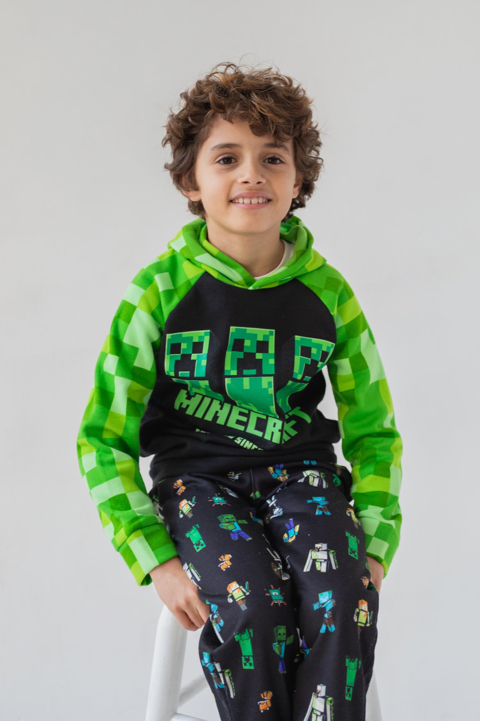 Minecraft Fleece Jogger Pants 2-Pack for Kids - Warm & Comfortable Winter Pajama Bottoms for Boys & Girls - Perfect for Sleepovers, Gaming & Lounge Wear