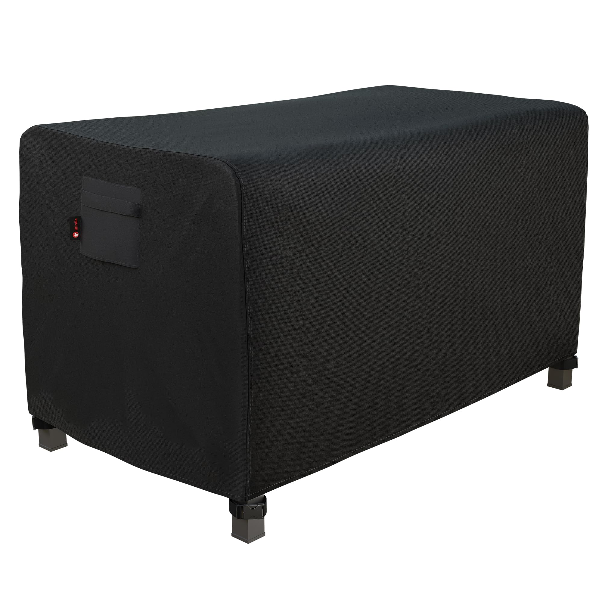 iBirdie 64 x 30 Inch Rectangular Gas Fire Pit Cover - Heavy Duty 600D Waterproof & Weatherproof Outdoor Patio Furniture Protector - Perfect for Backyard, Deck, and Garden Fireplace Protection