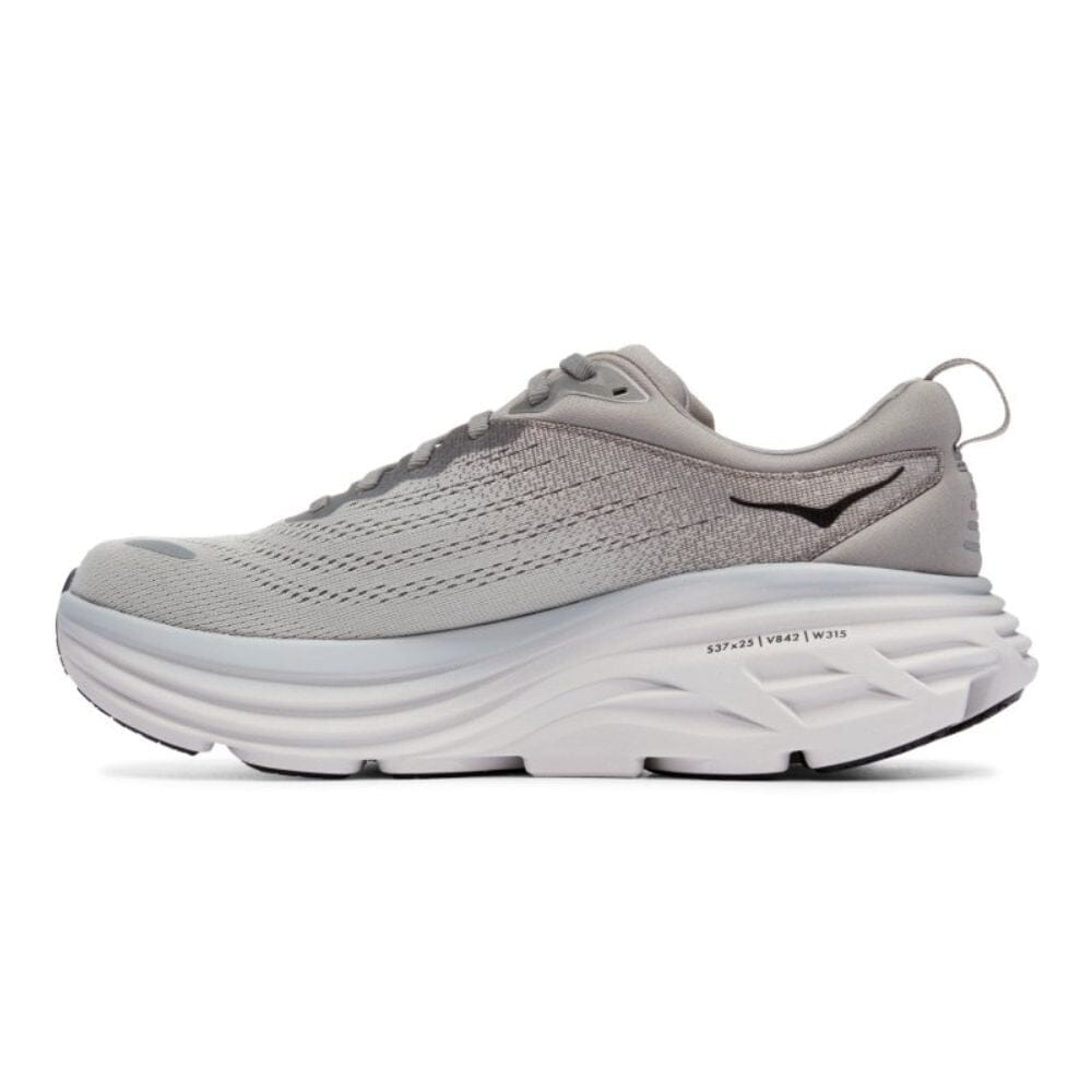 Hoka Men's Bondi 8 Running Shoes - Lightweight Cushioned Sneakers for Marathon, Jogging & Walking - Breathable Mesh Upper with Maximum Support & Comfort