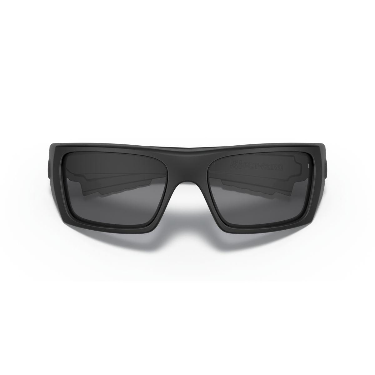 Oakley SI Ballistic Det Cord Sunglasses Matte Black/Grey 0OO9253 925306 - Tactical Military & Outdoor Sports Eyewear for Shooting, Hiking & Adventure