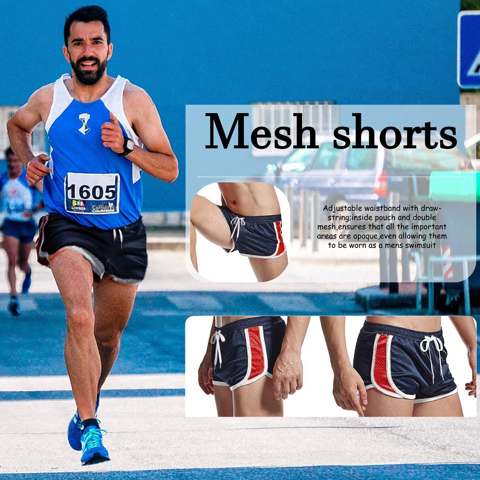 Men's Running Shorts - Breathable Workout Gym Shorts for Jogging, Training & Fitness | Comfortable & Lightweight for Sports & Active Lifestyle