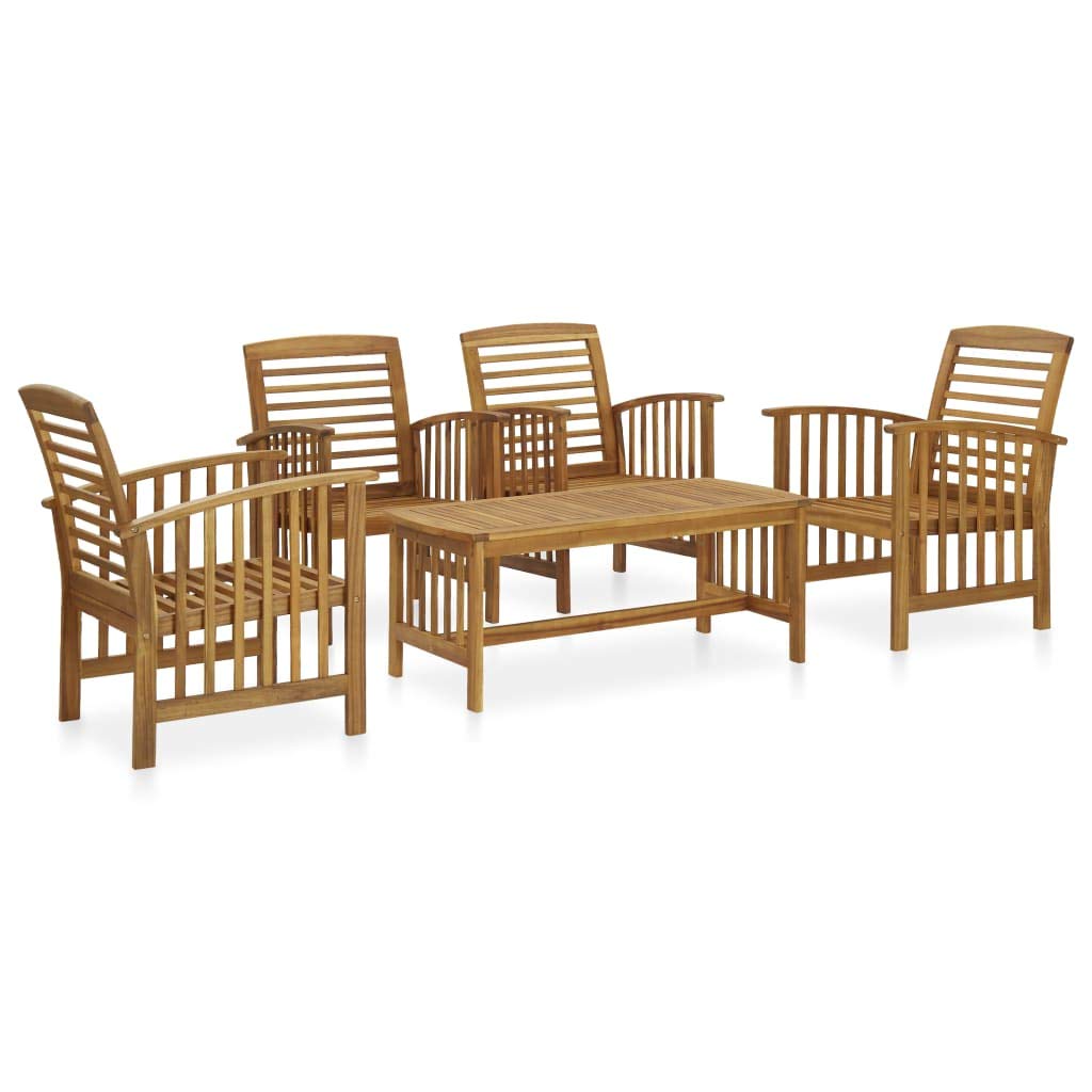 **Premium Outdoor Patio Furniture Set - Wooden Conversation Coffee Table & Chairs for Backyard, Porch, Garden (Type 4) - Perfect for Relaxing, Entertaining & Outdoor Gatherings**