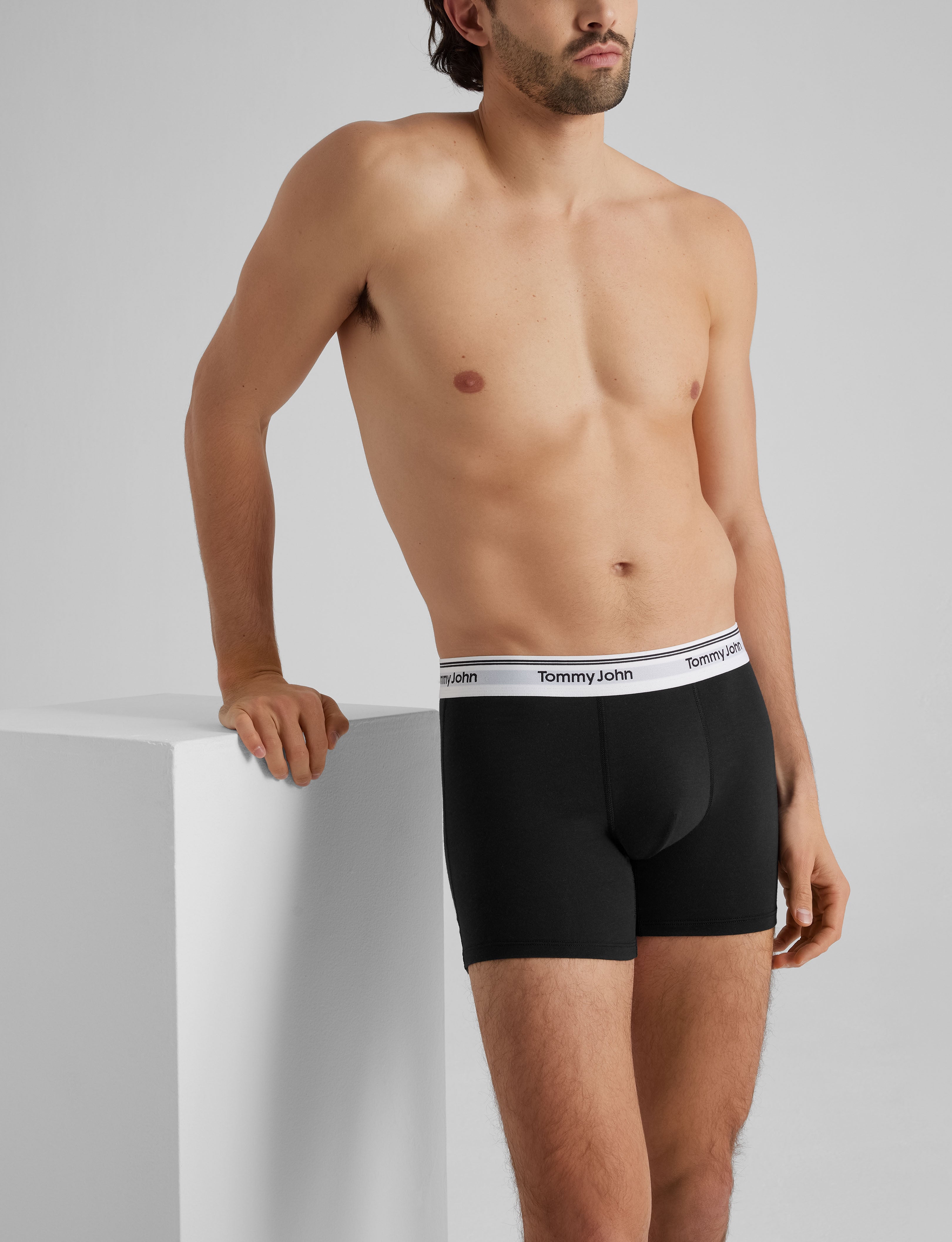 Premium Cotton Boxer Briefs for Men - 3 Pack Soft Breathable Underwear - Comfortable for Daily Wear, Workout & Travel