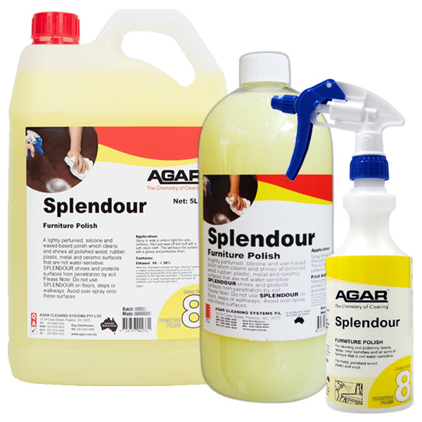 Premium Agar Splendour Wood Furniture Polish & Restorer - Protects & Enhances Wood Surfaces for Home, Office & Antique Furniture Care