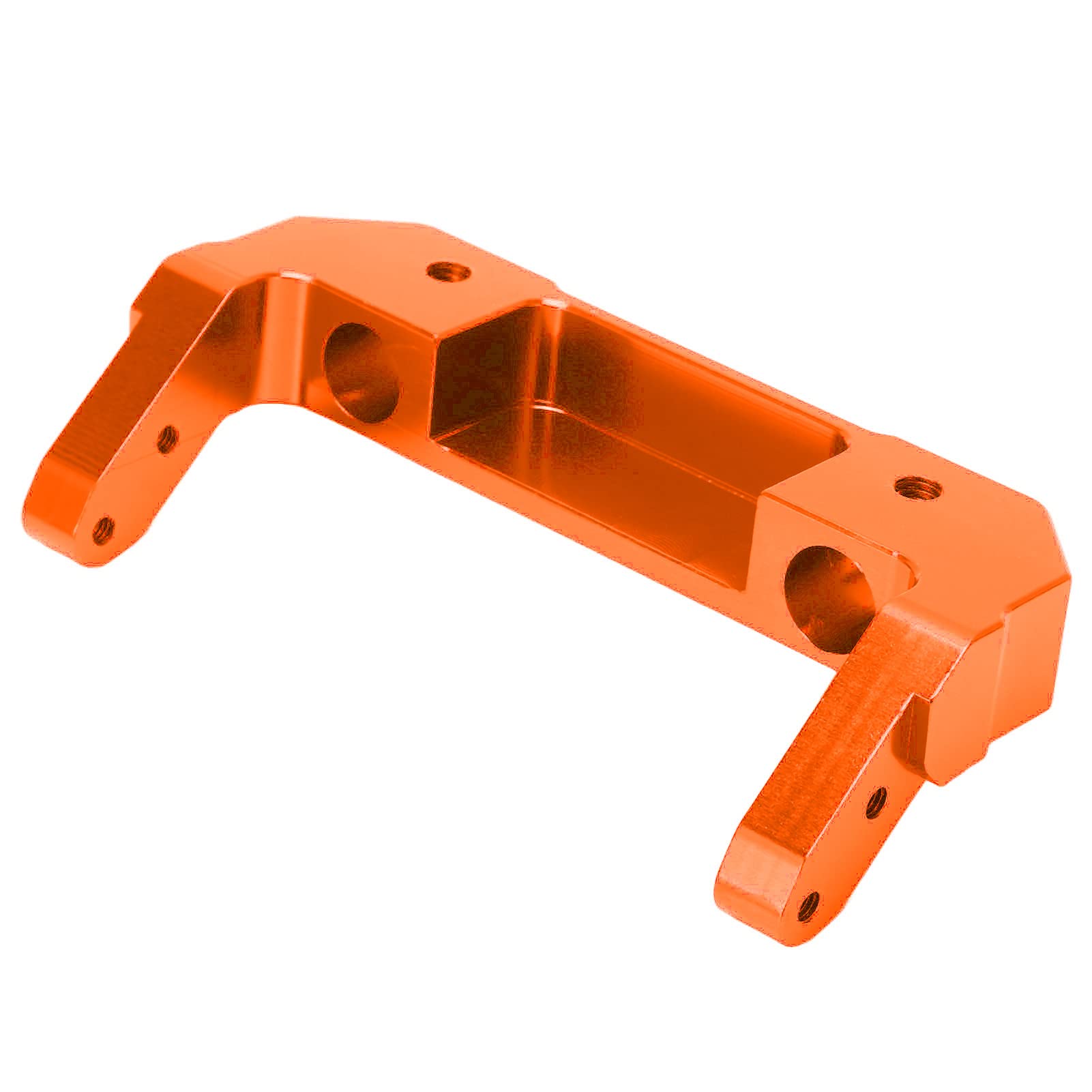Velaurs Heavy Duty Metal Front Bumper Bracket for 1/16 RC Cars - Anti-Collision Protection & Performance Upgrade (Orange) - Perfect for Off-Road Bashing, Racing & Drifting
