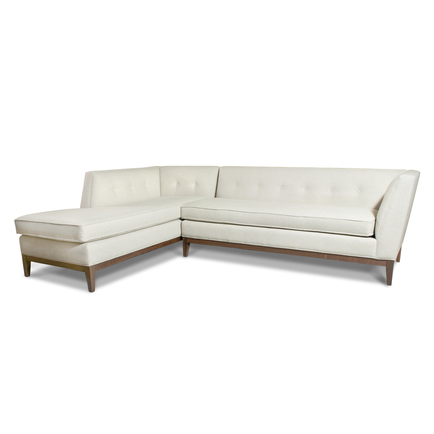 Danner Left Arm Facing Sectional Sofa - Modern L-Shaped Couch for Living Room, Family Room & Home Theater Comfortable Seating