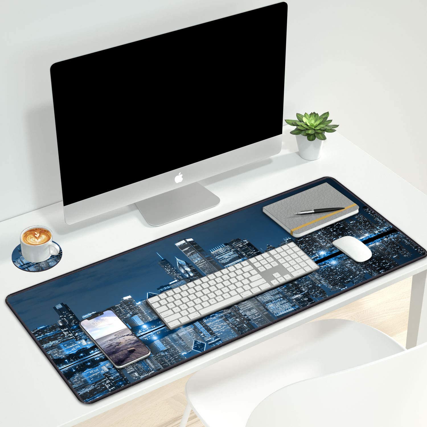Premium Large Gaming Mouse Pad with Coasters - 31.5