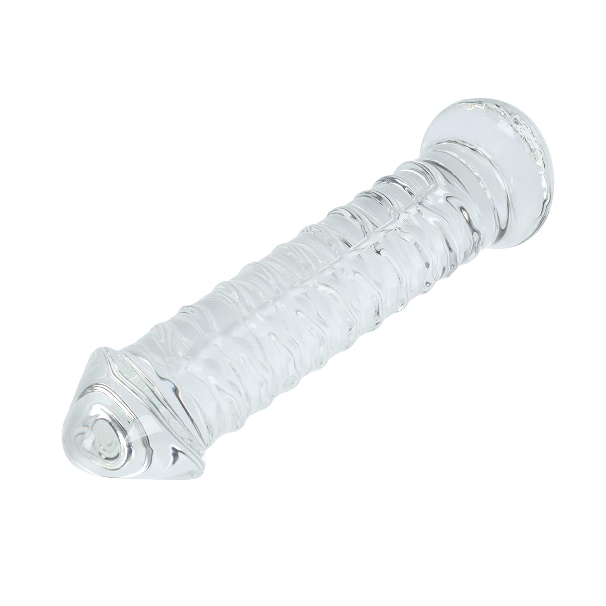 Premium Large Clear Glass Dildo - 8 Inch Crystal Penis Toy for Women & Couples - Body-Safe Smooth Surface for Solo Play & Partnered Pleasure - Perfect for Sensual Massage, Foreplay & Intimate Exploration