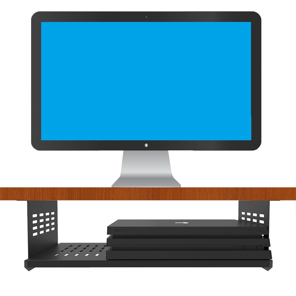 JINGCHENGMEI Under Desk Mount for SFF Computers & Gaming Consoles - 17.3