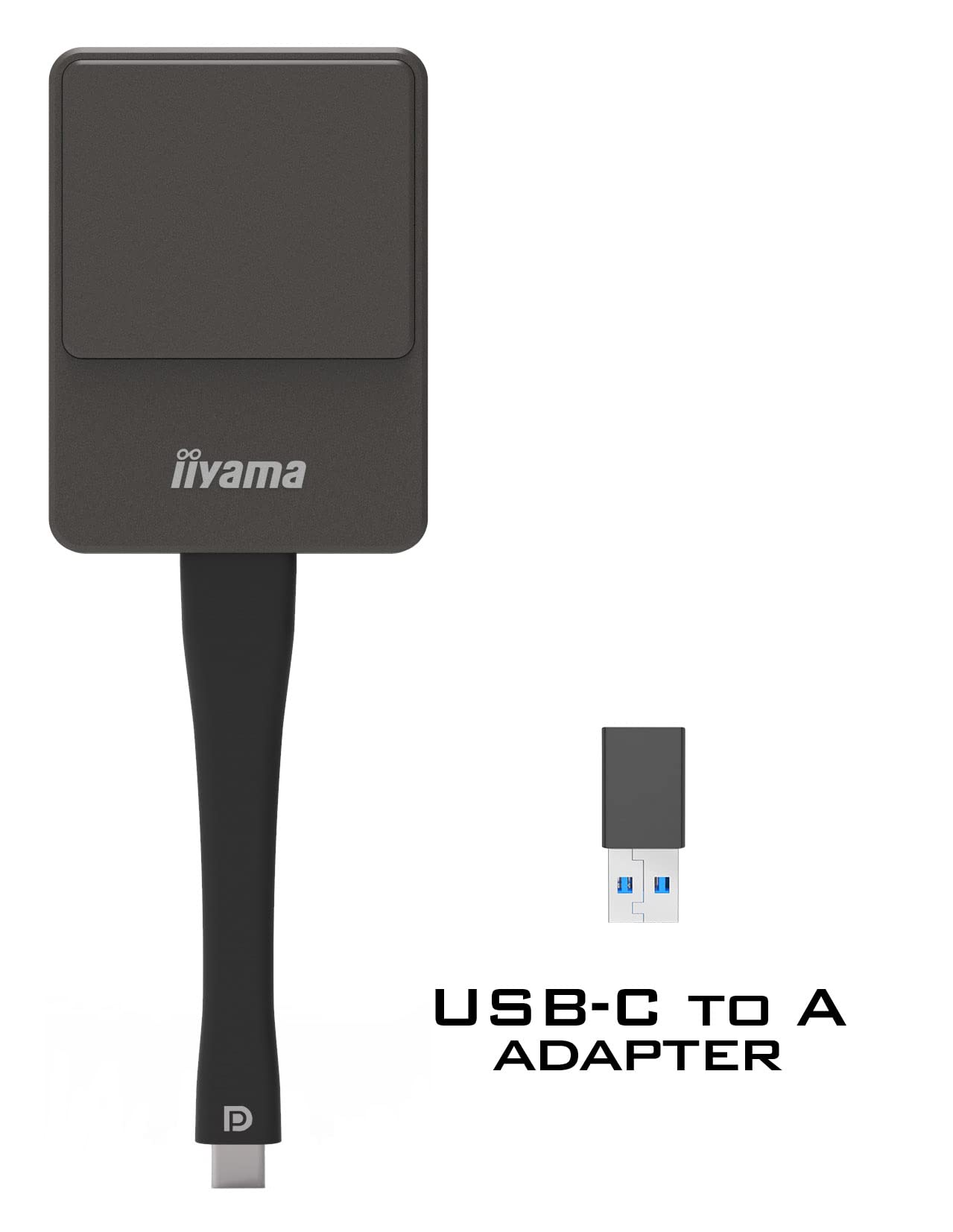 Iiyama WP D002C Wireless Presentation Dongle with USB-C Connector - Compatible with Large Format Displays LHxx54, TExx12MIS & TExx14MIS Series | Perfect for Business Meetings, Classroom Presentations & Conference Room Setups