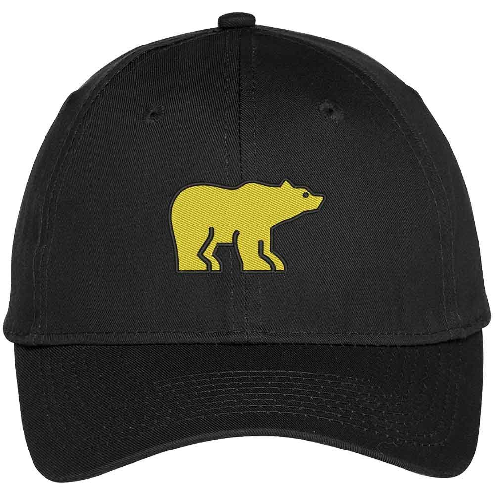 Golden Bear Embroidered Baseball Cap - Animal Themed Fashion Hat for Men & Women - Perfect for Outdoor Activities, Sports, and Casual Wear
