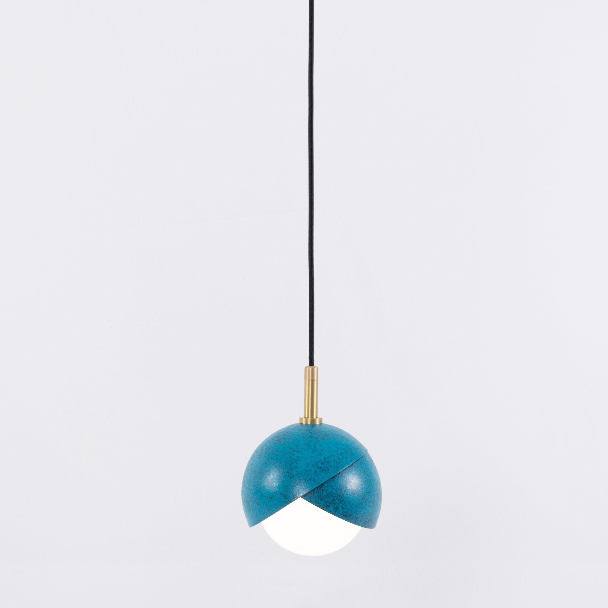 Elegant Blue Drop Pendant Light - Modern Glass Hanging Chandelier for Dining Room, Kitchen Island & Bedroom Decor