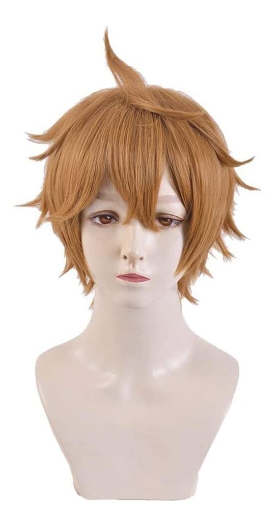 BlissBells Short Straight Hair Wigs for Women & Men - Natural Looking Cosplay Party Wig for Halloween, Costume Events & Daily Fashion