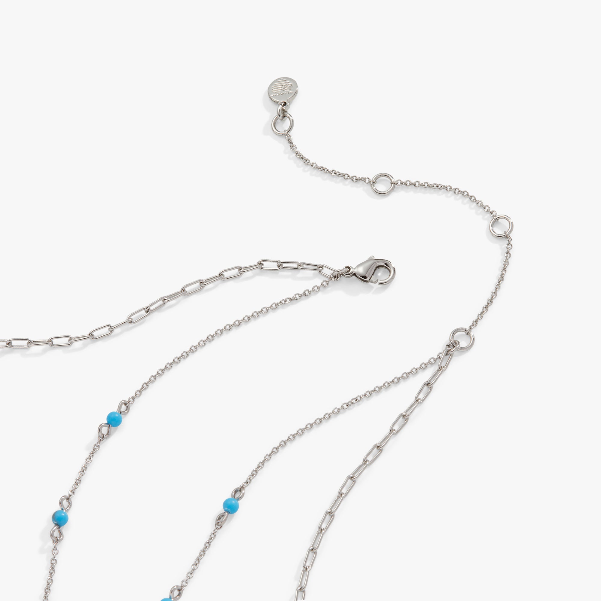 Elegant Heart Necklace with Reconstituted Turquoise - Perfect for Valentine's Day Gifts & Romantic Occasions