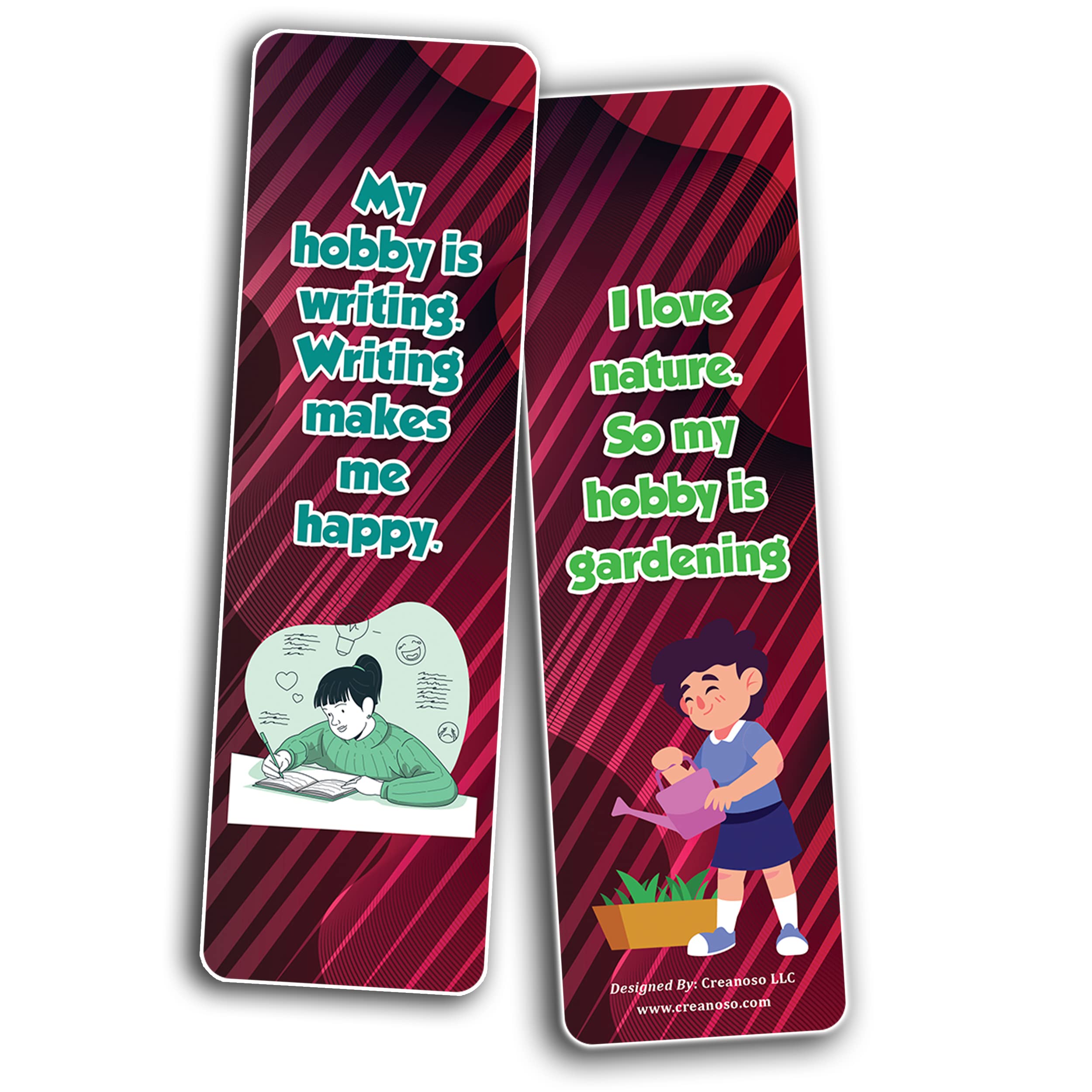 Inspirational Bookmark Set for Adults & Professionals - 12 Motivational Hobby Bookmarks (2 Sets x 6 Cards) - Perfect Reading Accessories for Book Lovers, Office Gifts & Daily Encouragement
