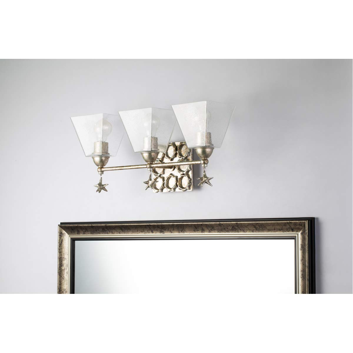 3-Light Silver Bathroom Vanity Lighting Fixture - Modern Sconce for Bathroom Mirror, Perfect for Home Decor & Renovation