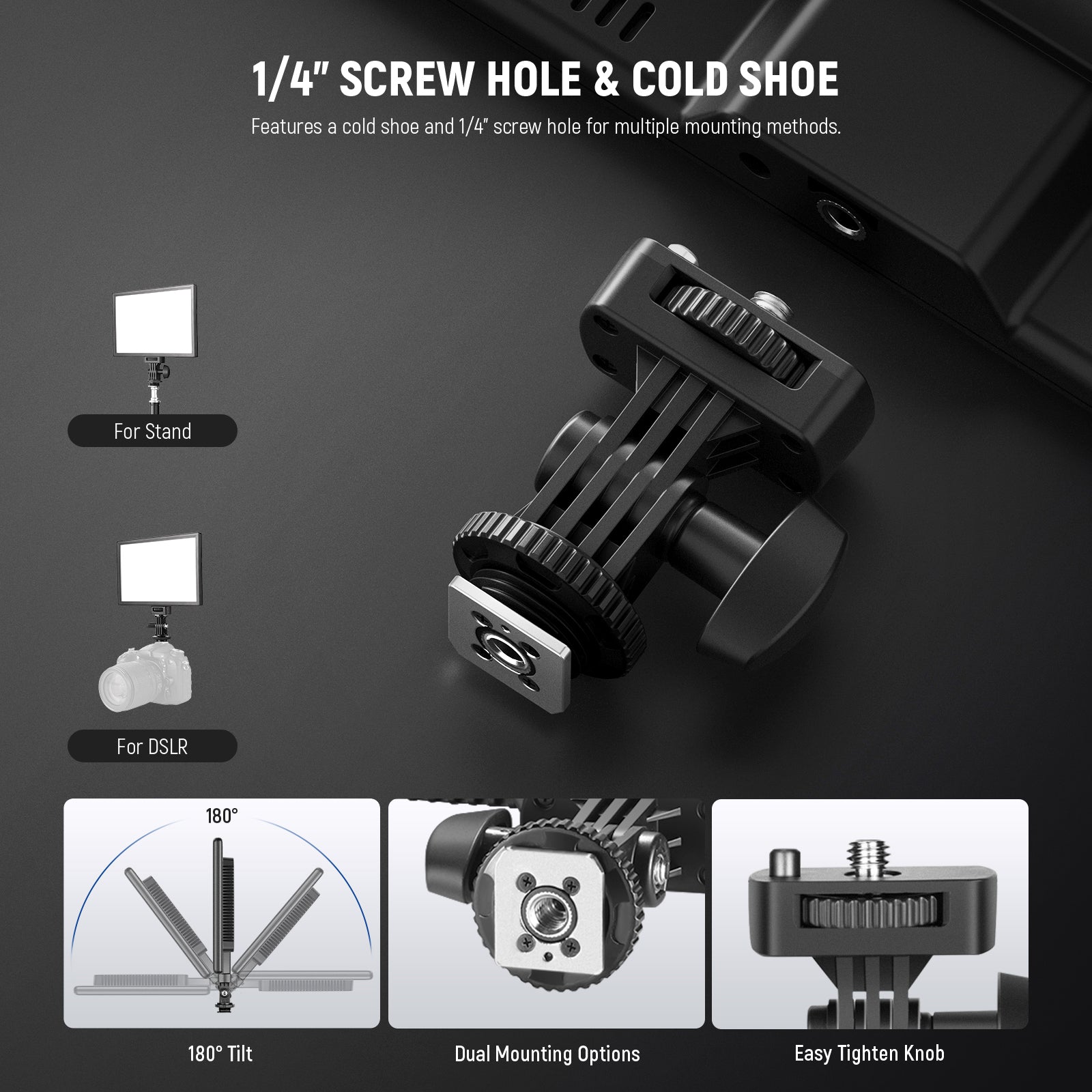 NEEWER NL 192AI Bi-Color LED Panel Light with Adjustable Brightness & Color Temperature - Perfect for Photography, Videography, and Studio Lighting