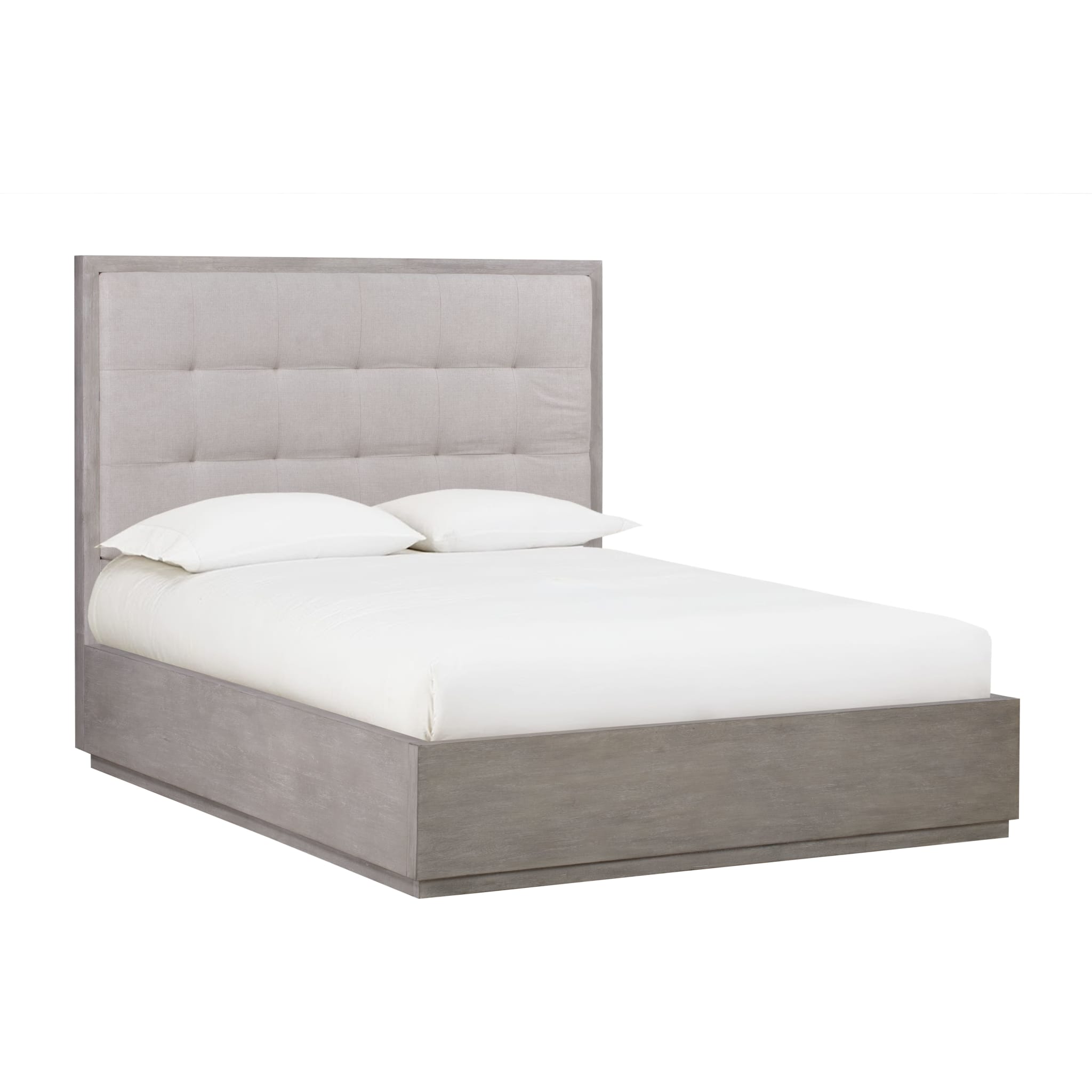 Oxford Upholstered Footboard Storage Bed with Drawers - Queen Size Platform Bed Frame with Upholstered Headboard, Modern Bedroom Furniture for Small Spaces (Mineral Gray) - Perfect for Guest Rooms & Studio Apartments