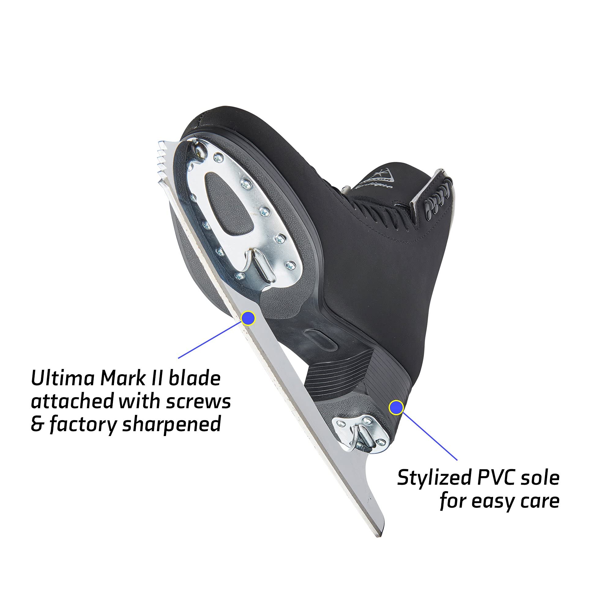 Jackson Ultima Mystique Figure Skates with Mark II Blade for Women & Girls - Perfect for Ice Skating, Training, and Competitions