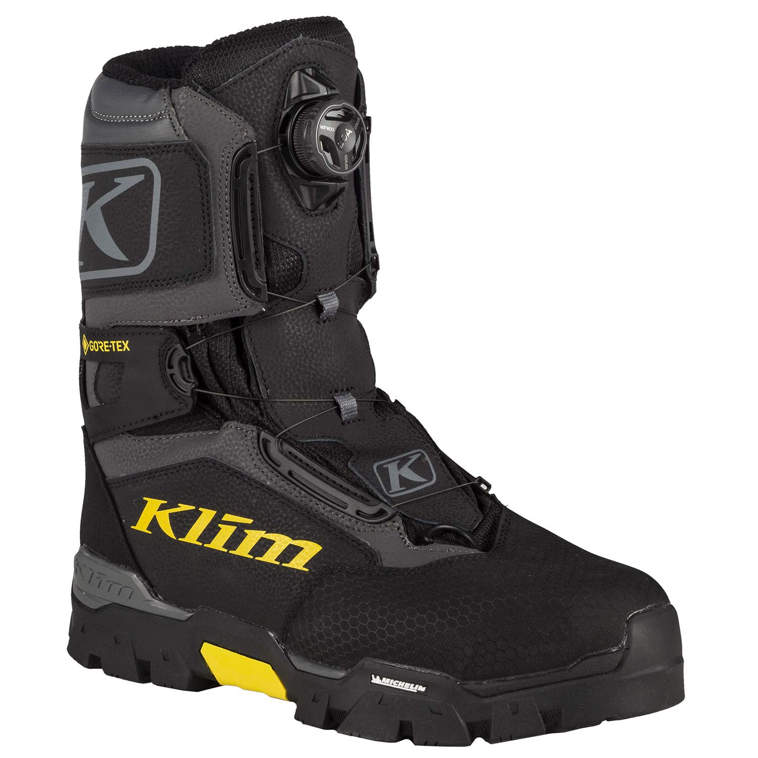 KLIM Men's Klutch GTX BOA Winter Snowmobile Boots - Waterproof, Insulated, Durable for Snowmobiling, Hiking & Cold Weather Outdoor Activities