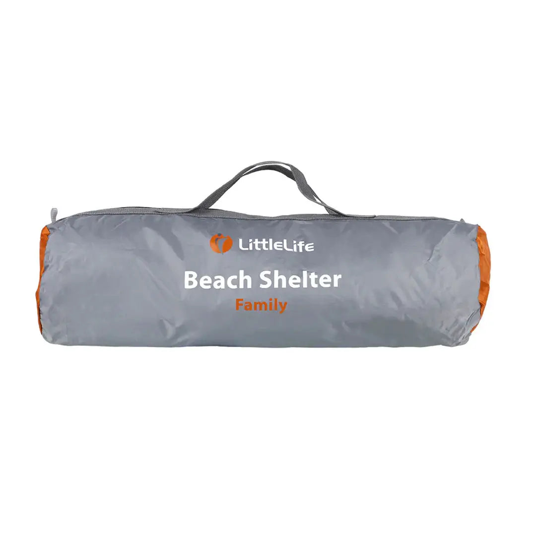 LittleLife Family Beach Shelter - Portable Sun Shade Tent for Outdoor, Picnic, Camping & Beach Day - UV Protection & Water-Resistant Canopy