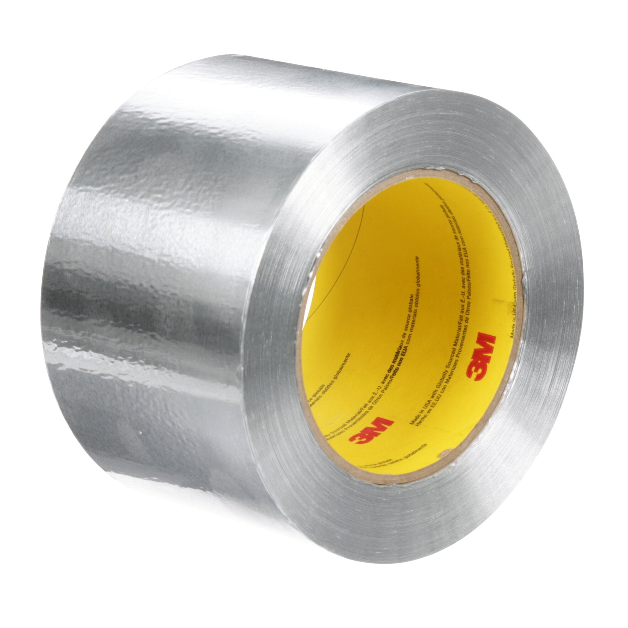 3M Aluminum Foil Tape 425 - Heavy Duty Silver HVAC Tape (3 in x 60 yd, 4.6 mil) for Ductwork, Insulation & Roof Repairs