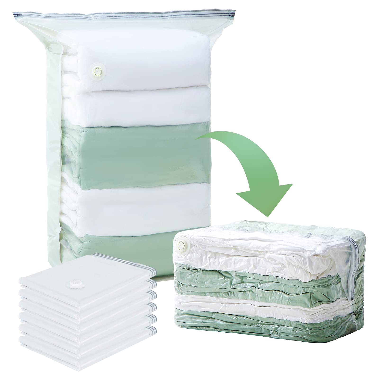 CLEVHOM Vacuum Storage Bags Jumbo Cube Size (31.5