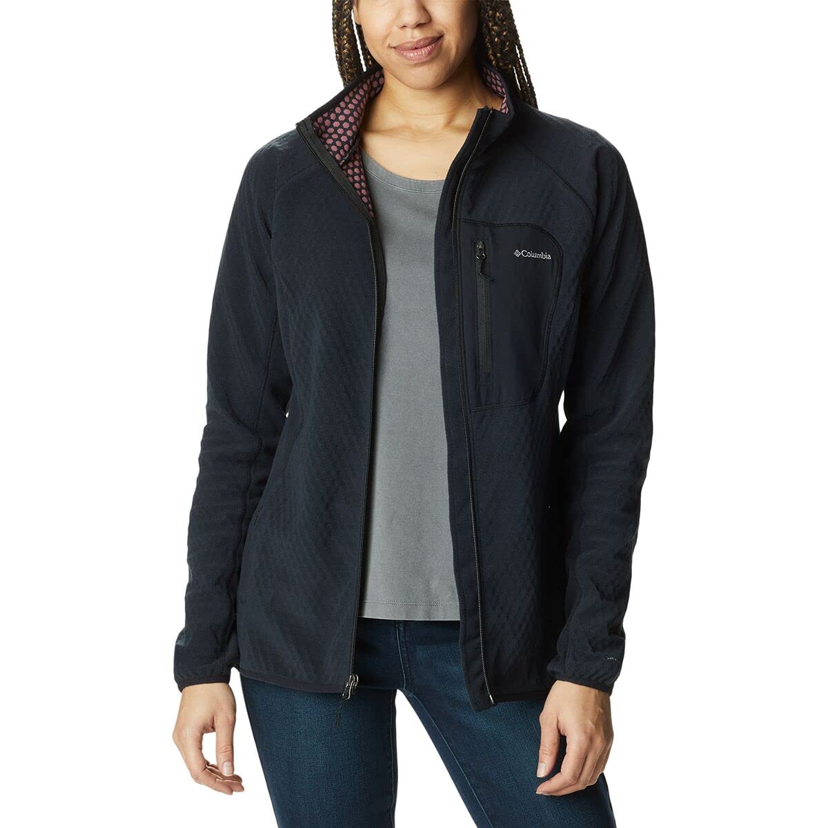 Columbia Men's Outdoor Tracks™ Full-Zip Fleece Jacket - Lightweight & Water-Resistant for Hiking, Camping & Outdoor Adventures