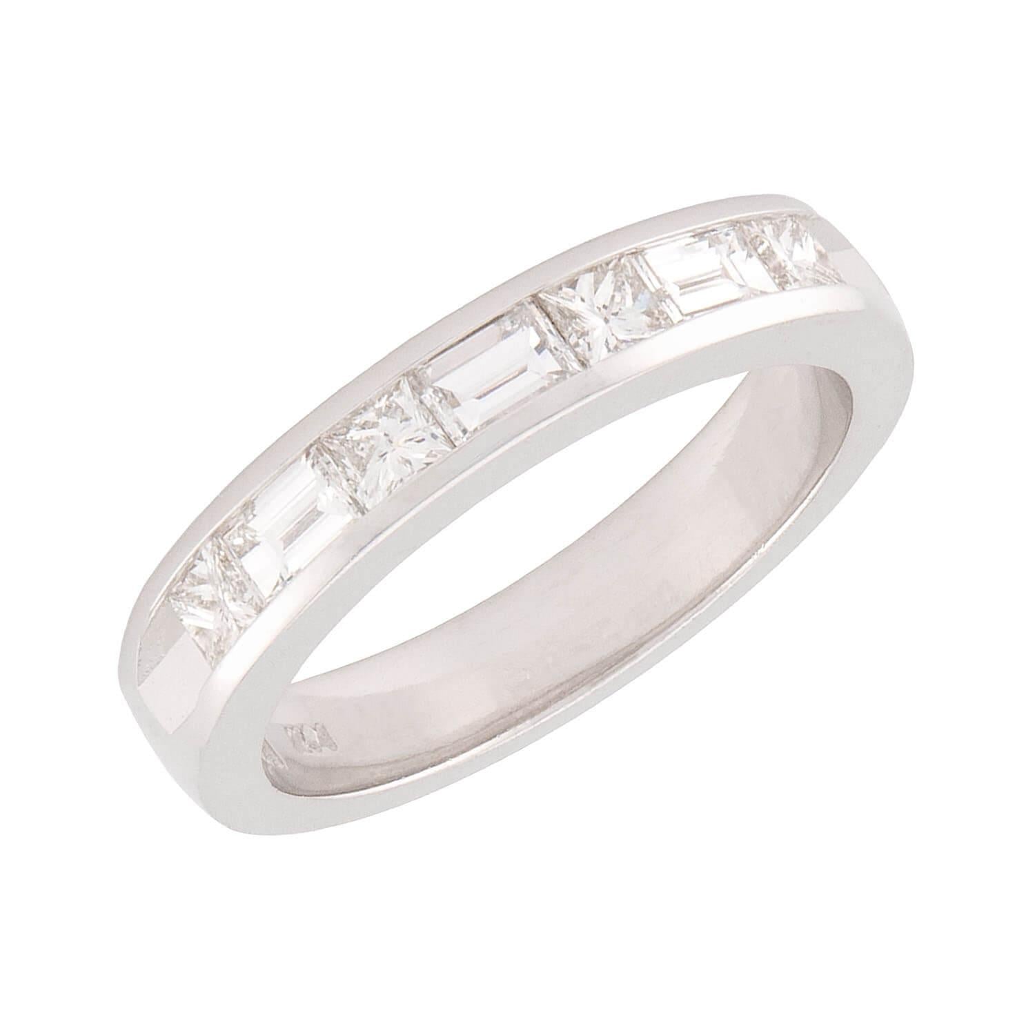 14K Gold Diamond Half Eternity Ring for Women - Elegant Wedding Band, Anniversary Gift, Promise Ring for Her - Perfect for Engagement, Valentine's Day & Special Occasions