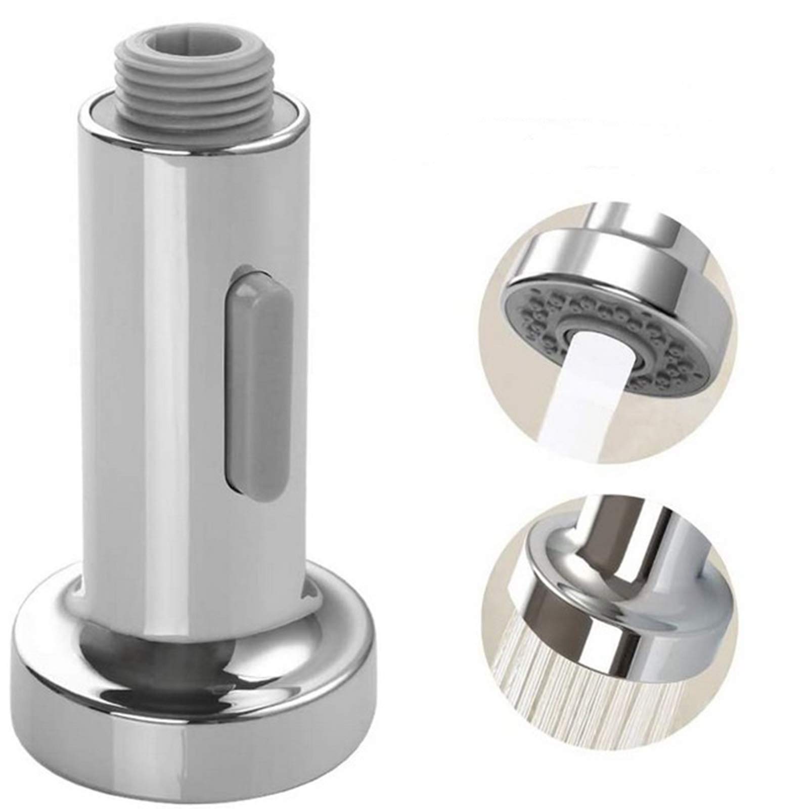 High Pressure Kitchen Faucet Sprayer - Chrome Pull Down Spray Head with Hose for Sink, Handheld Nozzle for Easy Cleaning | Perfect for Washing Dishes, Fruits & Vegetables, and Filling Pots