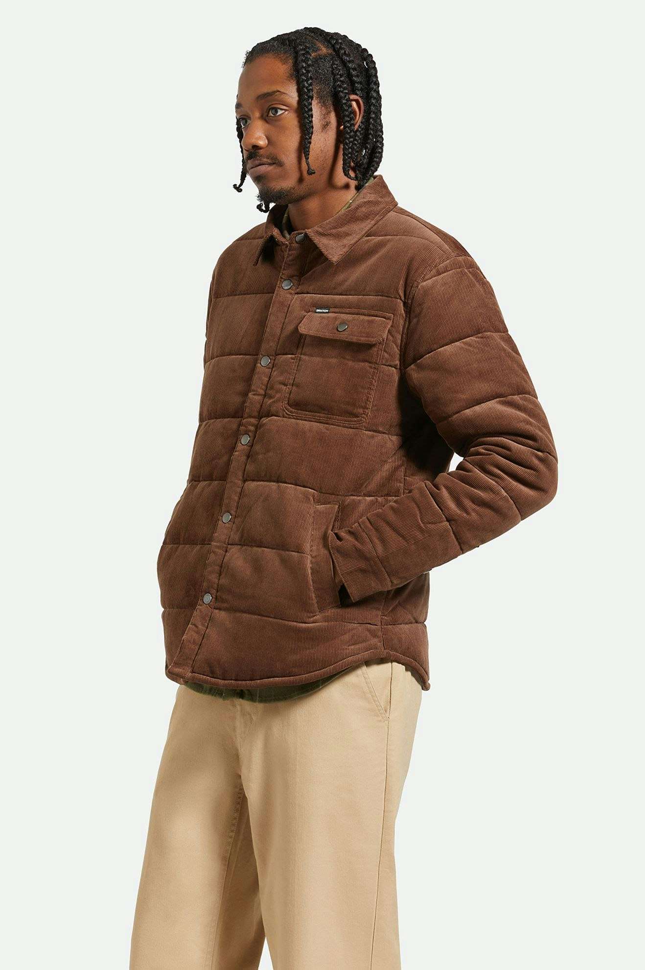 Pinecone Brown Corduroy Cass Jacket - Stylish & Comfortable Women's Outerwear for Fall & Winter | Perfect for Casual Outings & Outdoor Activities