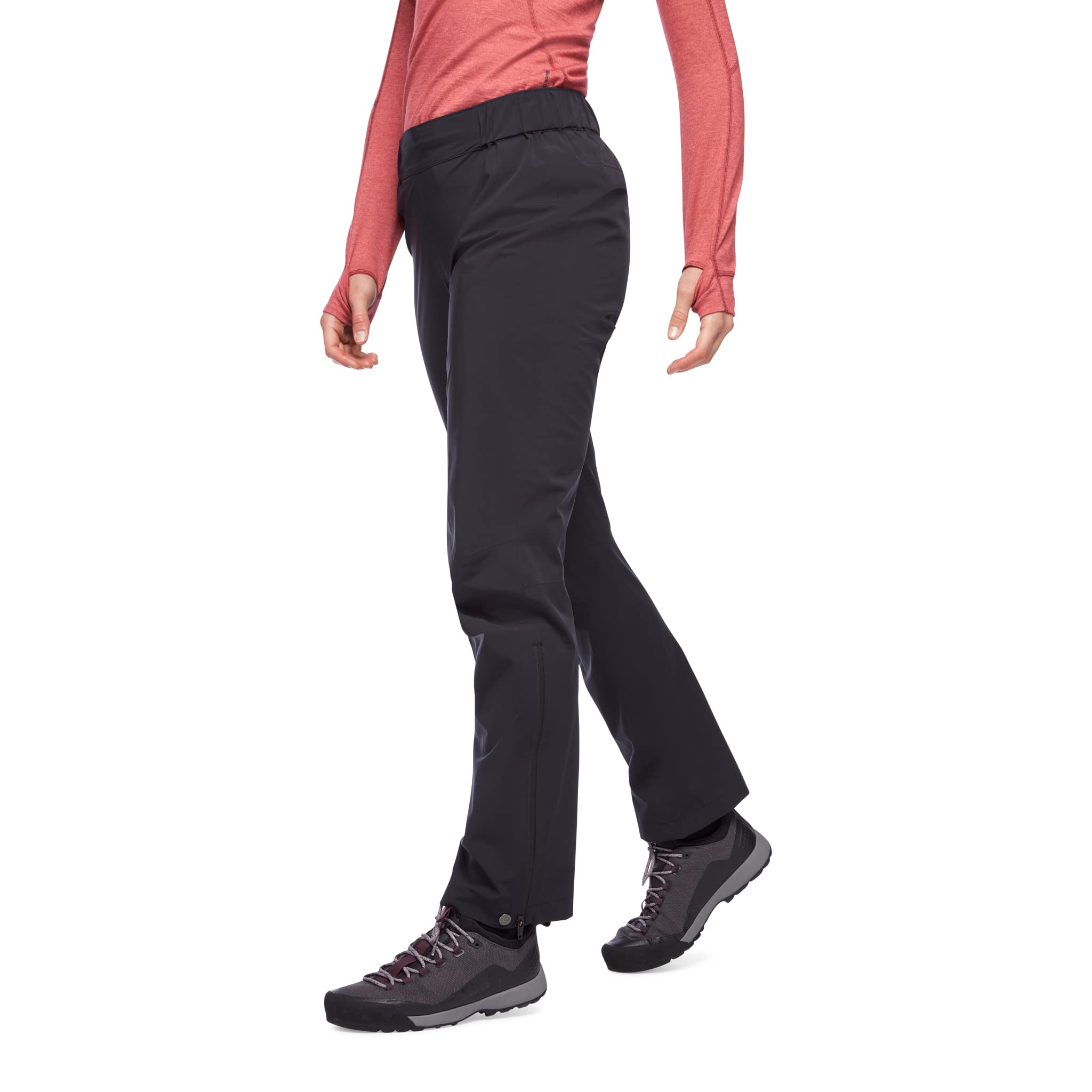 Black Diamond Women's Stormline Stretch Rain Pants - Waterproof Hiking Pants for Outdoor Adventures, Camping & Rainy Day Activities