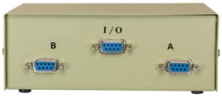 2-Port DB9 Female D-Sub Switch Box for Serial Port Sharing - Perfect for Industrial Control, Data Transfer & PC Peripheral Management