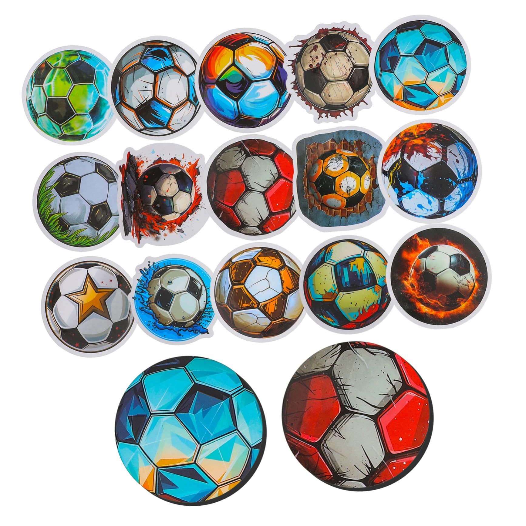 BESPORTBLE 150 Pcs Football Stickers - Sports Ball Decals, Soccer Scrapbook Stickers, Water Bottle & Party Favors for Teens & Boys - Perfect for DIY Crafts, School Projects, and Sports Themed Parties