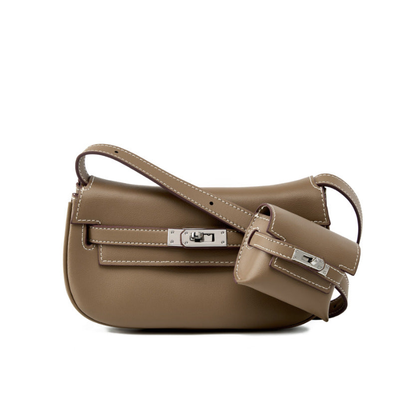 Mini Saddle Crossbody Bag for Women - Small Leather Shoulder Purse with Adjustable Strap - Perfect for Travel, Shopping & Everyday Use
