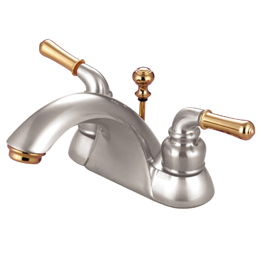 Kingston Brass KB2628 4-Inch Centerset Bathroom Faucet - Chrome Finish, Single Handle, Water-Saving Design for Bathroom Sink, Perfect for Modern Home & Commercial Use