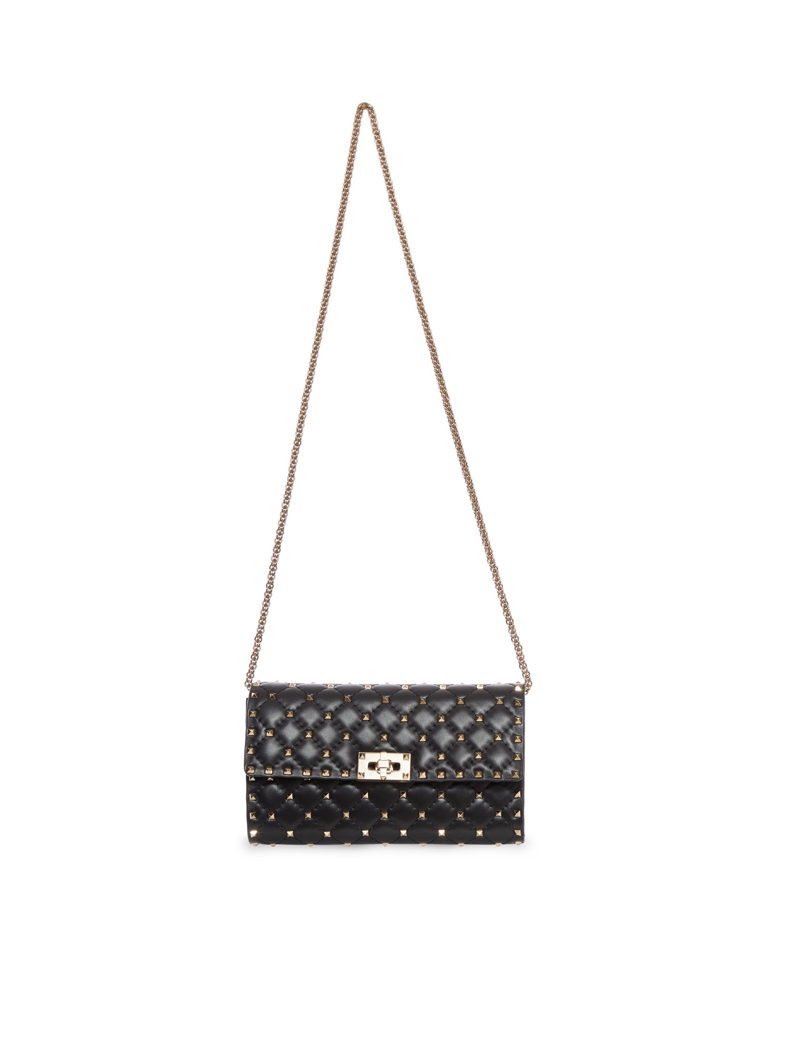 Valentino Garavani Rockstud Leather Shoulder Bag in Black | Designer Handbag for Women | Perfect for Evening Parties, Date Nights & Luxury Fashion Accessories