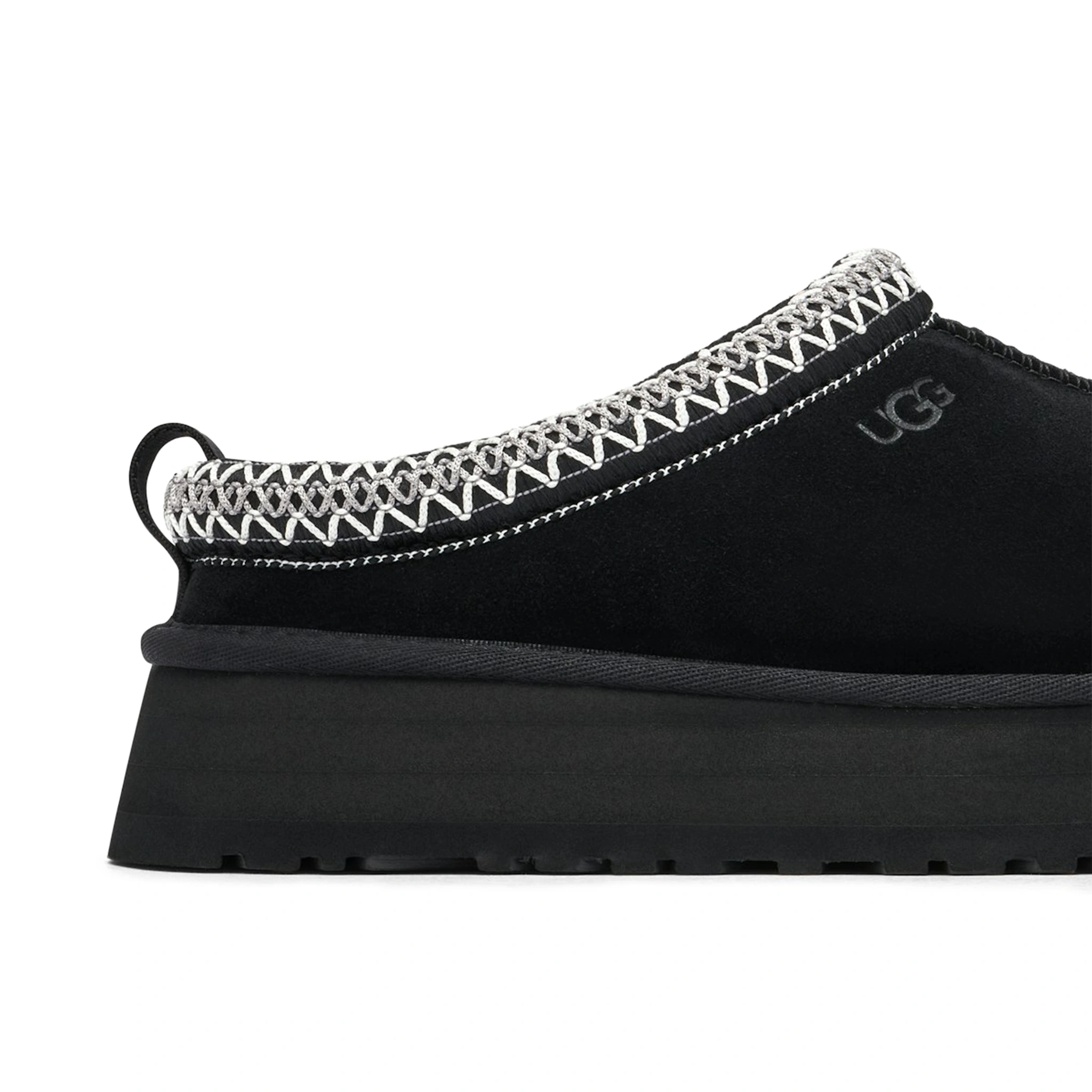 UGG Tazz Platform Black Slippers for Women - Cozy House Shoes with Arch Support | Perfect for Indoor Lounging, Winter Comfort & Casual Wear