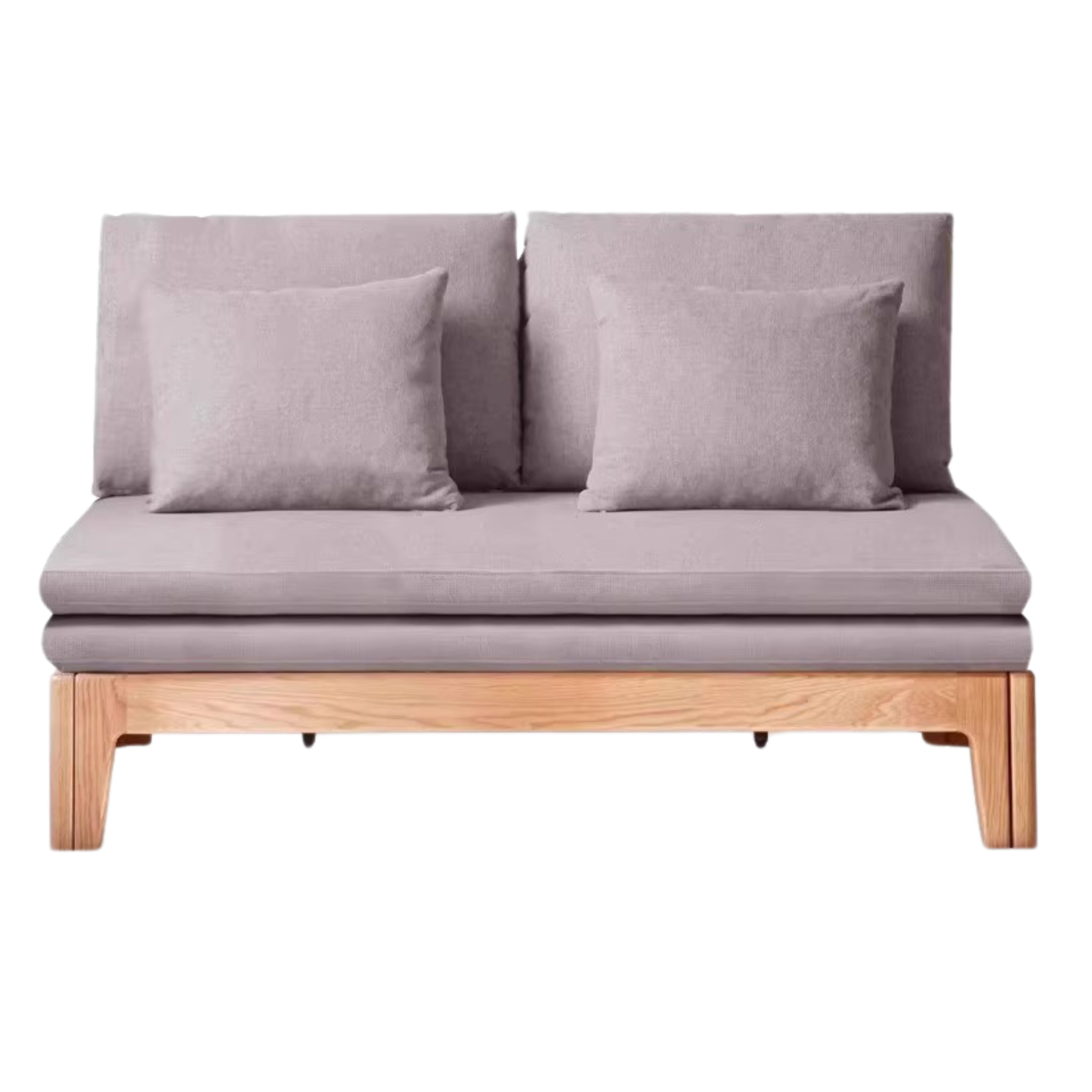 Oak Solid Wood Sofa Bed - Convertible Sleeper Sofa for Small Spaces | Perfect for Apartments, Guest Rooms & Home Offices
