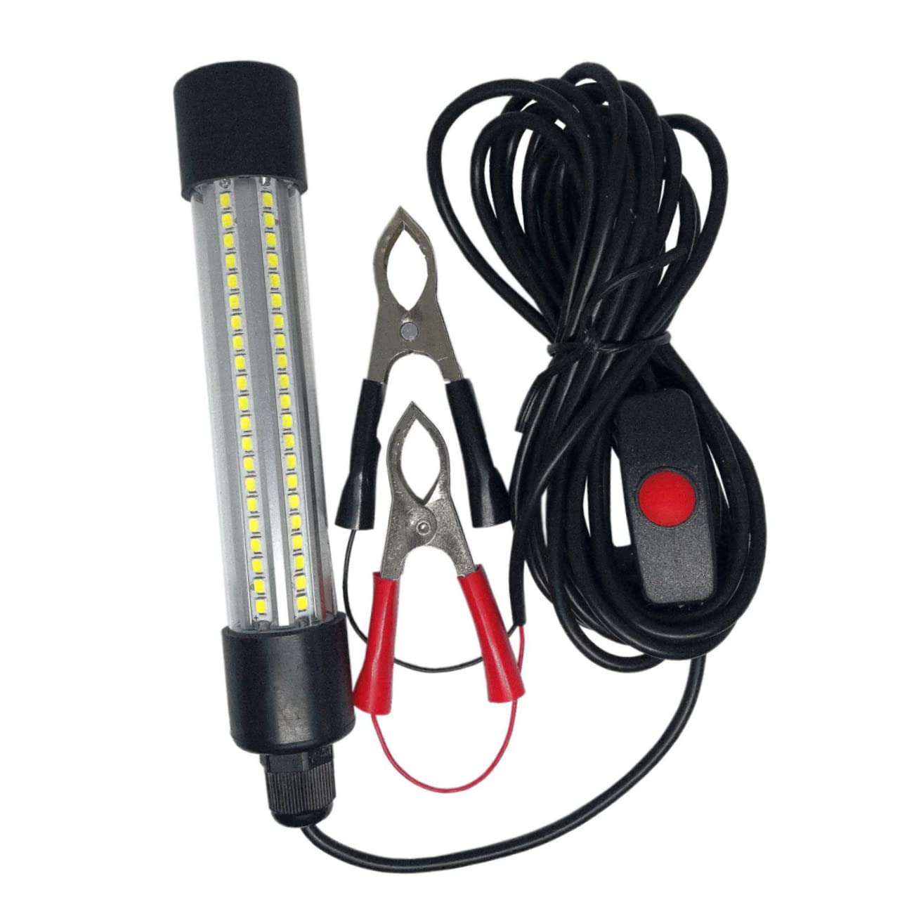 BESPORTBLE LED Underwater Fishing Light - Fish Attracting Bait Light for Night Fishing, Kayak, Boat & Raft | Waterproof Submersible Fishing Lamp for Freshwater & Saltwater