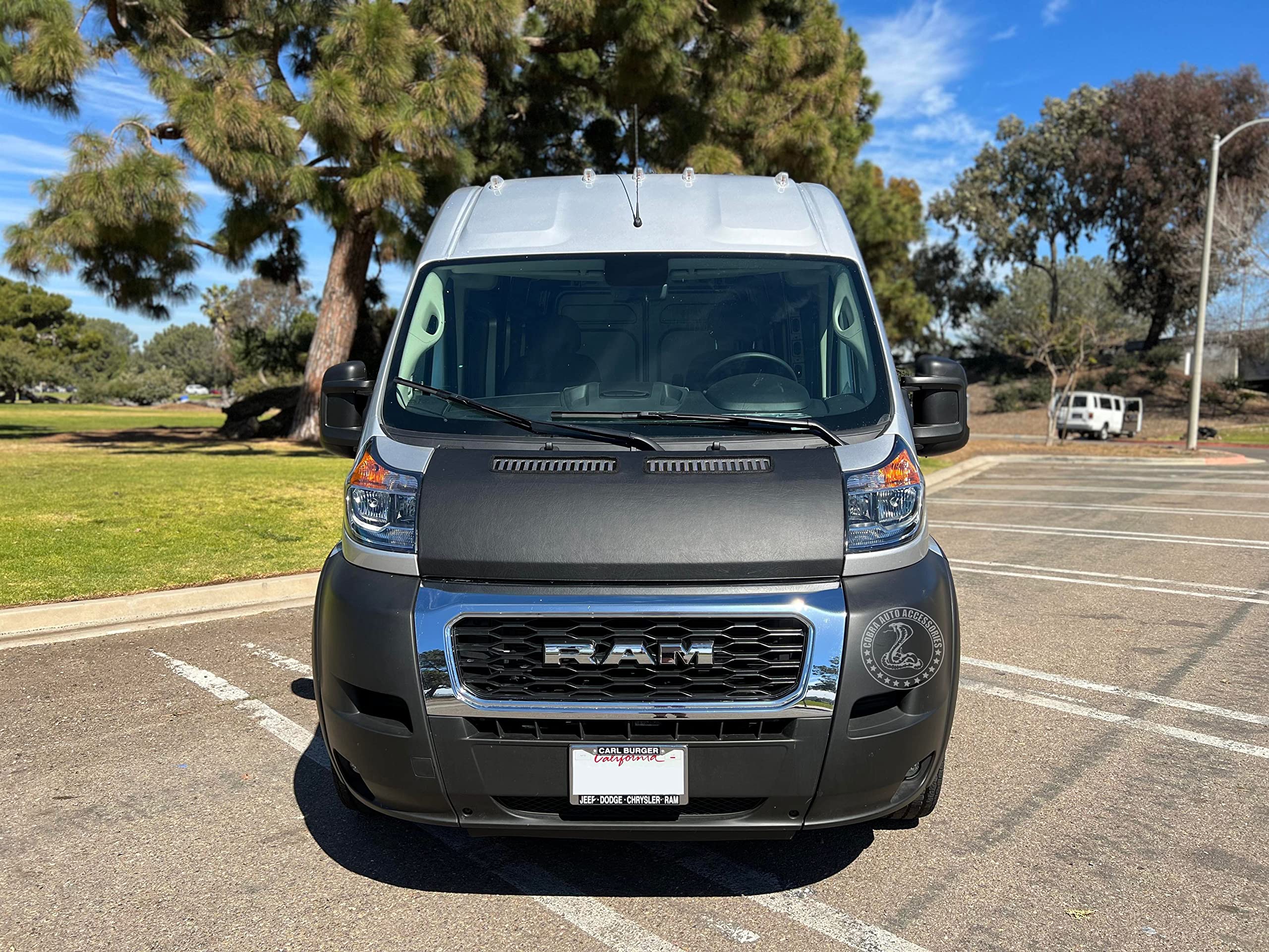 Dodge Ram ProMaster Car Hood Bonnet Bra Cover (2014-2022) - Protective Vinyl Shield for Paint Protection & Road Debris - Perfect for Long Hauls & Off-Road Adventures