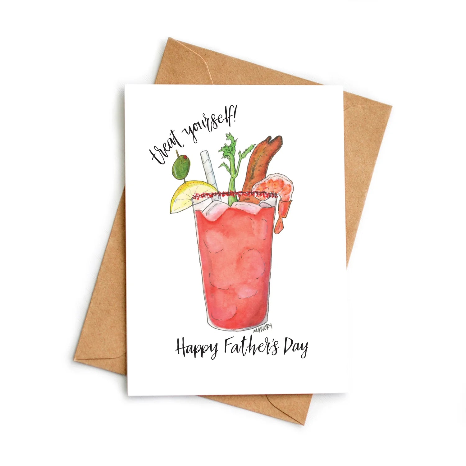 Funny Bloody Mary Cocktail Father's Day Card - Perfect Gift for Dad's Birthday, Anniversary & Special Occasions - Hilarious Drinking-Themed Greeting Card for Cocktail Lovers