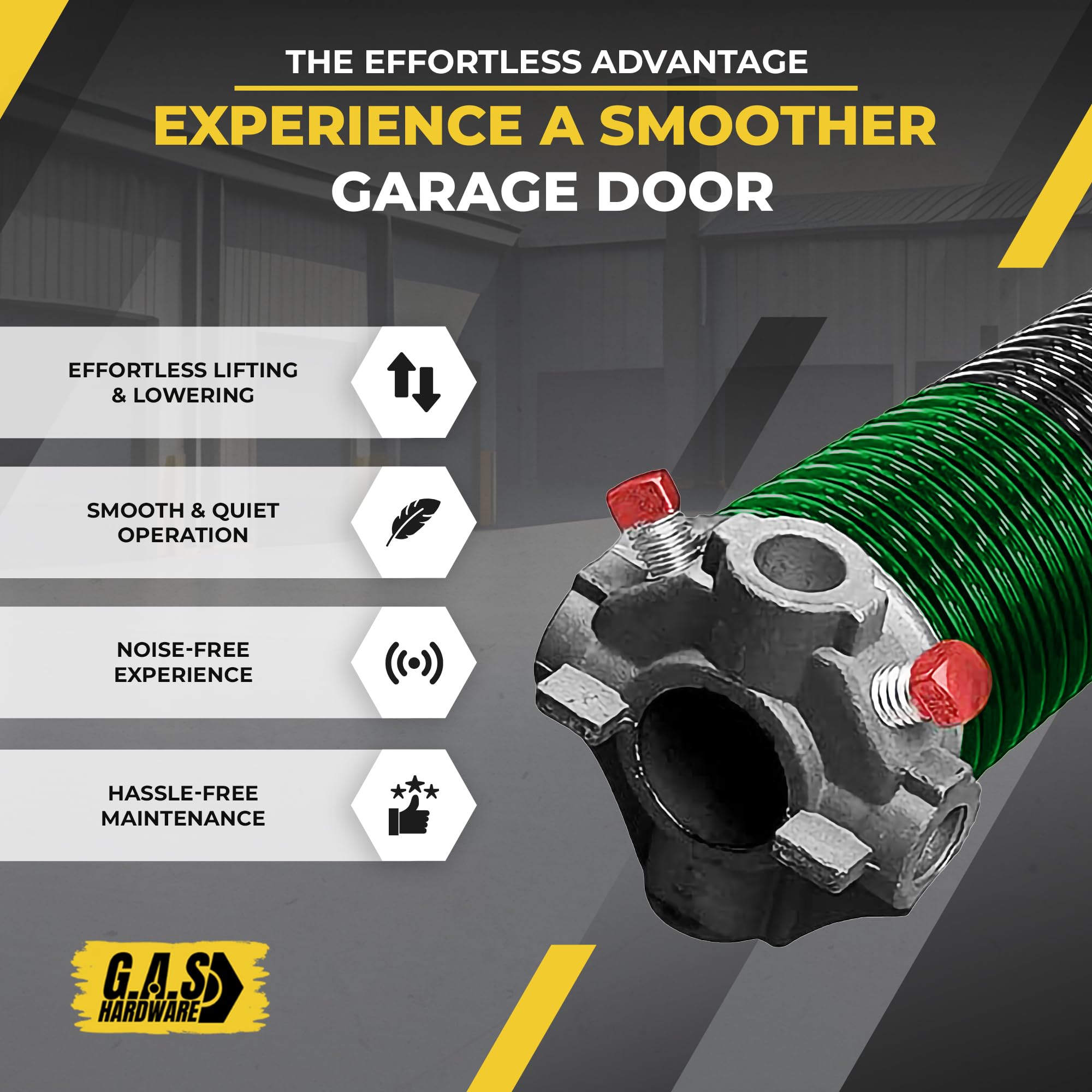 High-Quality Garage Door Torsion Spring Replacement (Pair) - Left & Right Side 243x1.75x33 - E-Coated for Durability | 30,000+ Cycles & 5-Year Warranty | Perfect for Residential & Commercial Garage Door Repairs