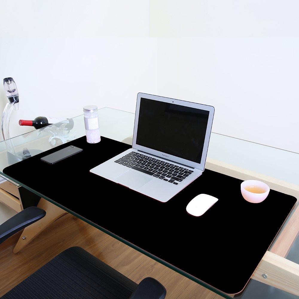 Premium PU Leather Desk Pad Protector - Waterproof Mouse Pad & Desk Blotter for Office & Home (31