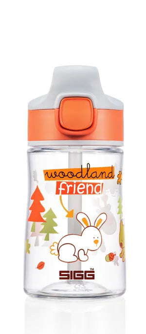 SIGG Miracle KIDS 0.35L Water Bottle with Woodland Friend Design - Leak Proof Insulated Stainless Steel Bottle for School, Hiking & Outdoor Activities