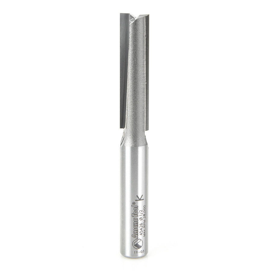Amana 45426 1/2 x 2 Inch Premium Router Bit for Woodworking - Perfect for Edge Trimming, Grooving & Decorative Carving