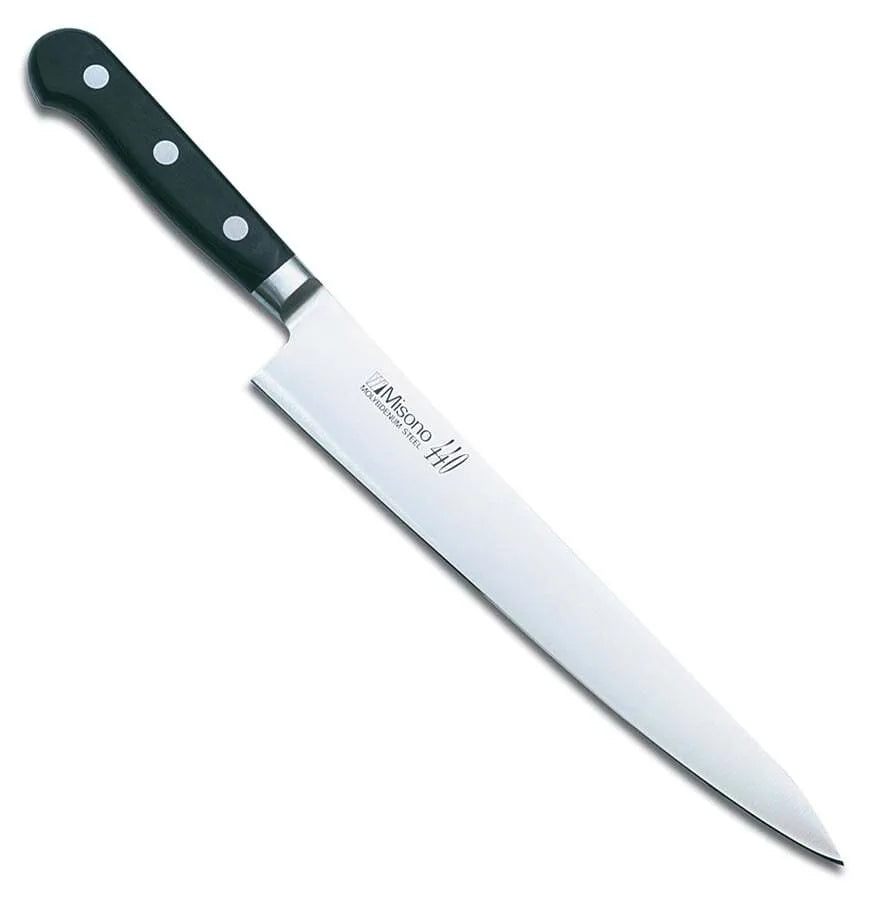 Premium Misono 440 Stainless Steel Japanese Slicer Knife - Professional Chef's Knife for Sushi, Meat & Vegetables - Perfect for Home Kitchens & Restaurant Use