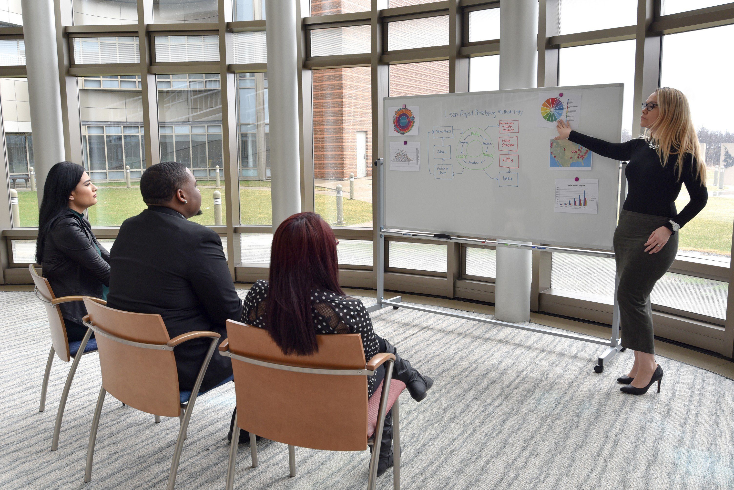 Luxor Reversible Magnetic Mobile Whiteboard 72x40 - Double-Sided Dry Erase Board for Office, Classroom & Home Use - Easy to Move & Hang