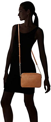 Michael Kors Women's Jet Set Large Crossbody Leather Handbag Purse - Stylish Shoulder Bag for Work, Travel & Everyday Use